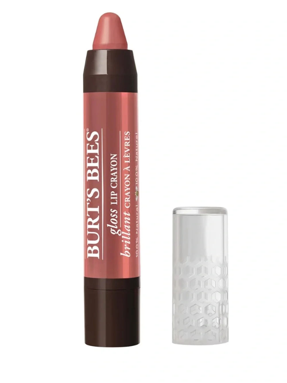 Burts Bees 100% Natural Moisturizing Lip Gloss Crayon Santorini Sunrise, Sealed